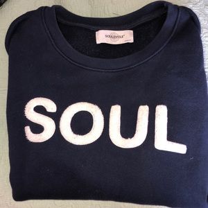 Soulcycle side zip sweatshirt